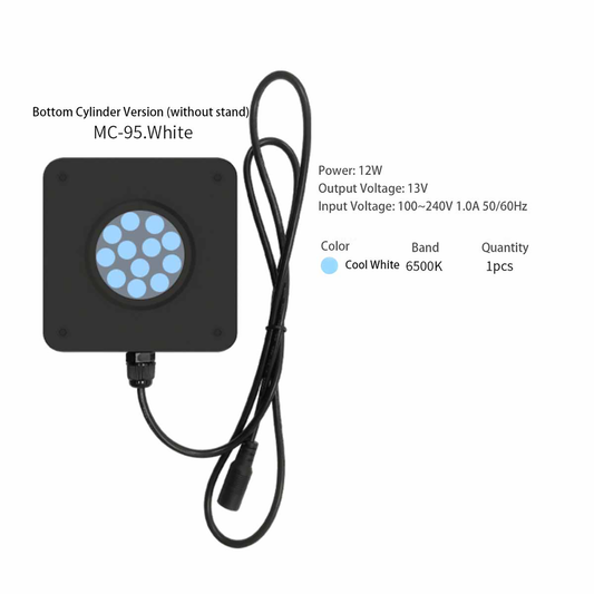 Seatotrch Aquarium MC-95 Series Algae Tank Light,Turbo Cooling Fan,Efficient and Stable