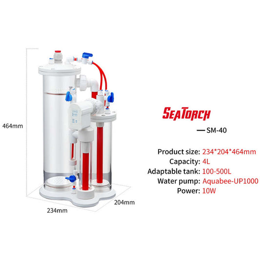 Seatorch SM Series Calcium Reactor Marine Source Calcium Anti-coral Tank Sea Tank Coral Bone Titration Super Mixture,SM-40 SM-60 SM-80 SM-120