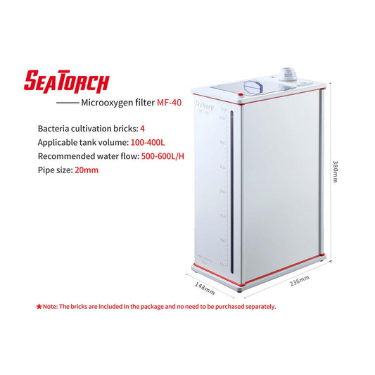 Seatotrch Aquarium MF Series Micro-Oxygen Filter Cartridges Are Suitable For Aquariums Of Various Sizes, Enhancing Water Circulation And Protecting Fish And Coral Health