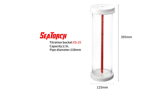 Seatorch Aquarium Water Tank ES Series Titration Barrel Precision Quantitative Container 0.6L/1L/1.2L/1.5L/2L/2.5L