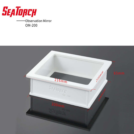 Seatorch Aquarium OM Series Coral Observation Mirror 2 Sizes for Tank Depths, Clear HD View, Easy to Check Coral Health