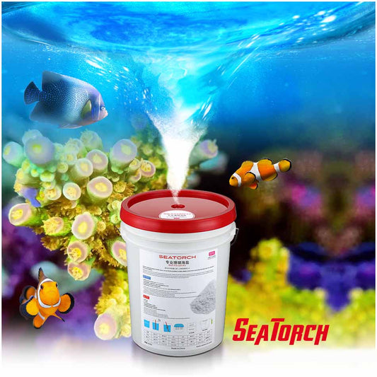 Seatorch Aquarium Reef Sea Salt - Tailored for FOT/SPS/LPS Systems, Rich in Calcium/Magnesium, Promotes Coral Coloring & Marine Ecosystem Balance