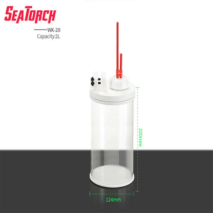 Seatorch Aquarium WK Series Cleanable Water Tank  Easy Setup, Food-Grade Plastic, Ideal for Tank Water Prep