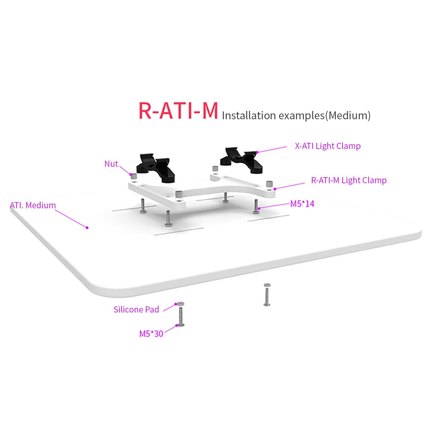 Seatotrch R-ATI Aquarium Light Claw,Full Compatibility with ATI Lighting,For Stable Installation & Flexible Adjustment