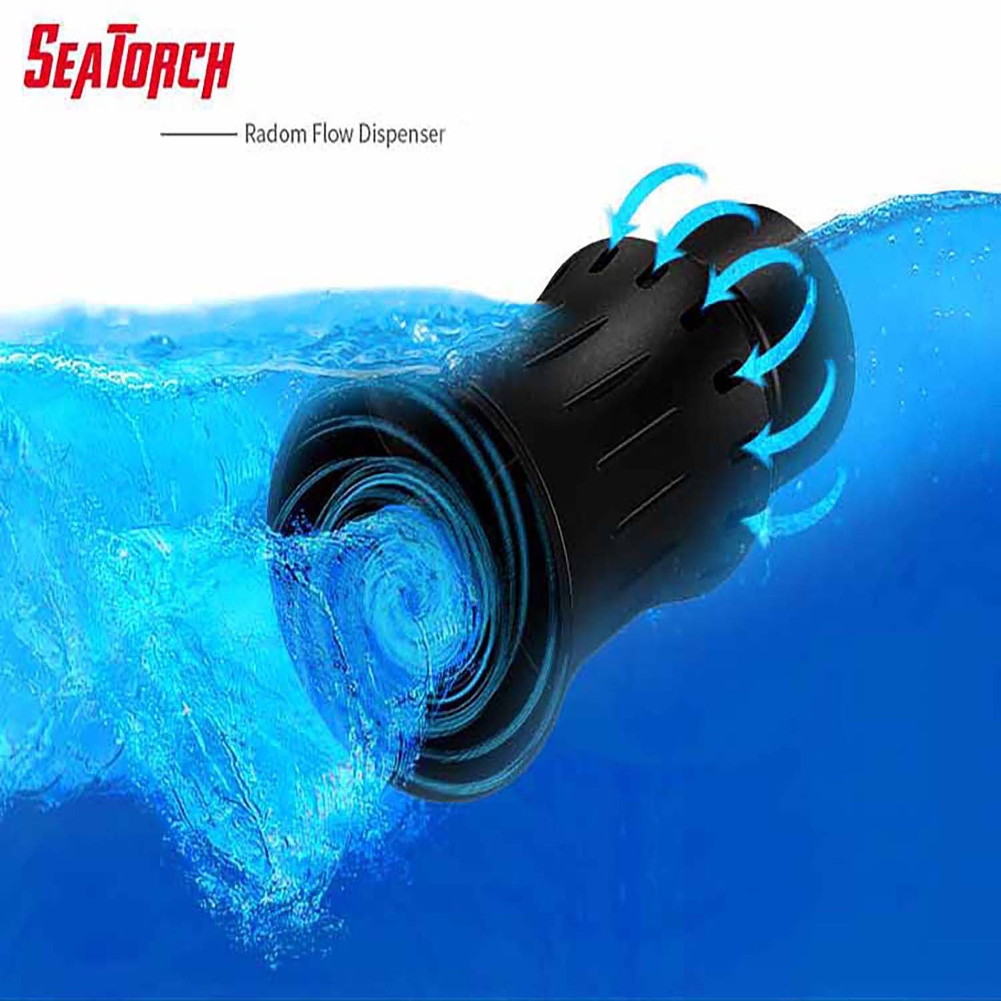 Seatorch Aquarium RFD Series Turbulent Flow Spout - Optimizes Water Movement, Supports Healthy Fish & Plant Life, Corrosion-Resistant Material