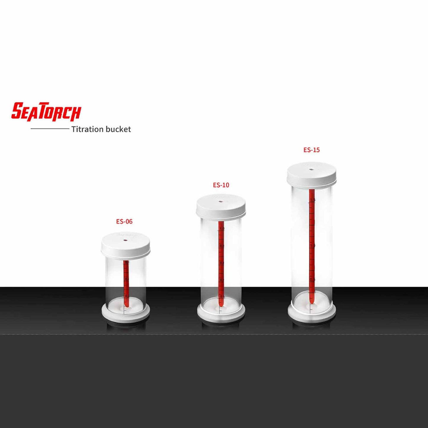 Seatorch Aquarium Water Tank ES Series Titration Barrel Precision Quantitative Container 0.6L/1L/1.2L/1.5L/2L/2.5L