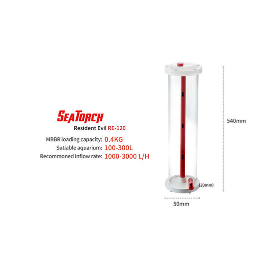 Seatorch Aquarium RE Series Built-in Bioreactor - Supports Series & Parallel Connection, Fits Various Fish Tank Sizes, Effective Bacteria Cultivationd effectively cultivates bacteria