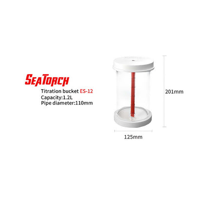 Seatorch Aquarium Water Tank ES Series Titration Barrel Precision Quantitative Container 0.6L/1L/1.2L/1.5L/2L/2.5L