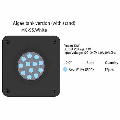 Seatotrch Aquarium MC-95 Series Algae Tank Light,Turbo Cooling Fan,Efficient and Stable