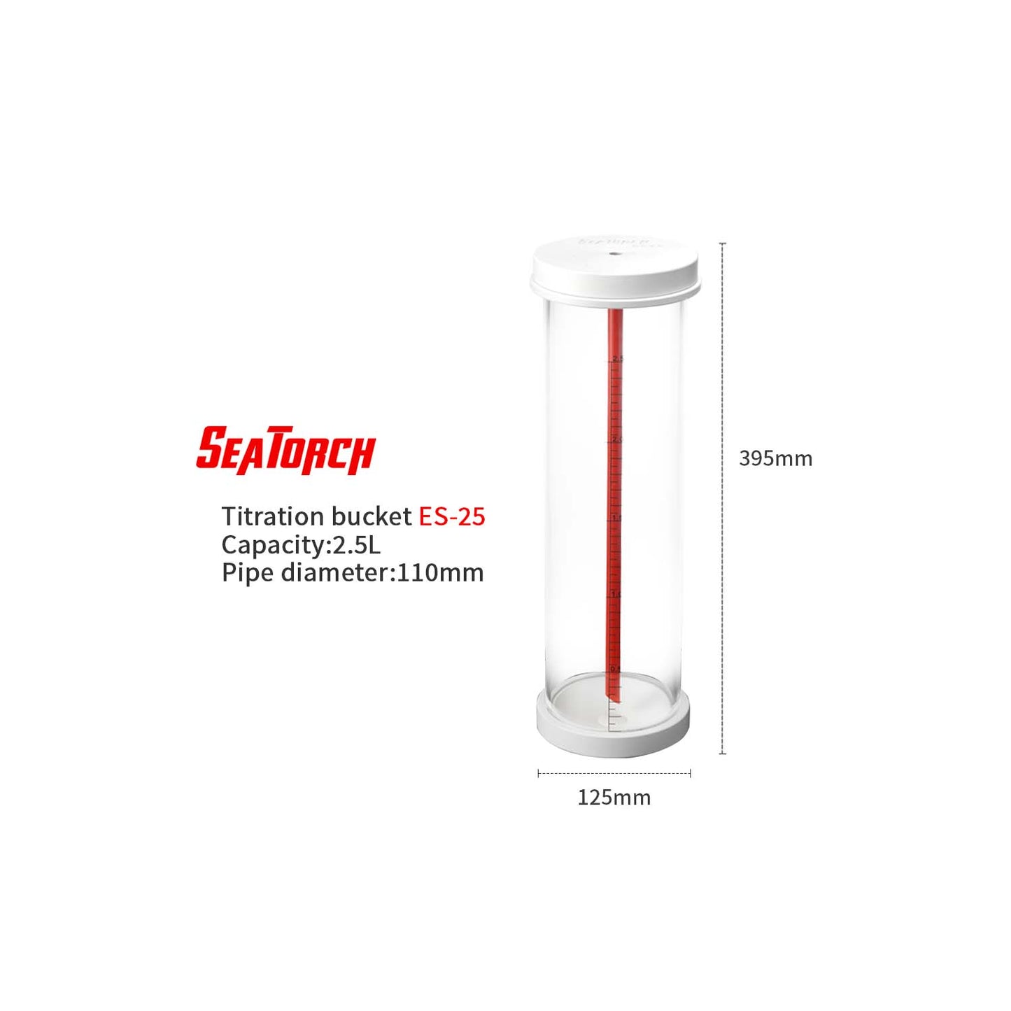 Seatorch Aquarium Water Tank ES Series Titration Barrel Precision Quantitative Container 0.6L/1L/1.2L/1.5L/2L/2.5L