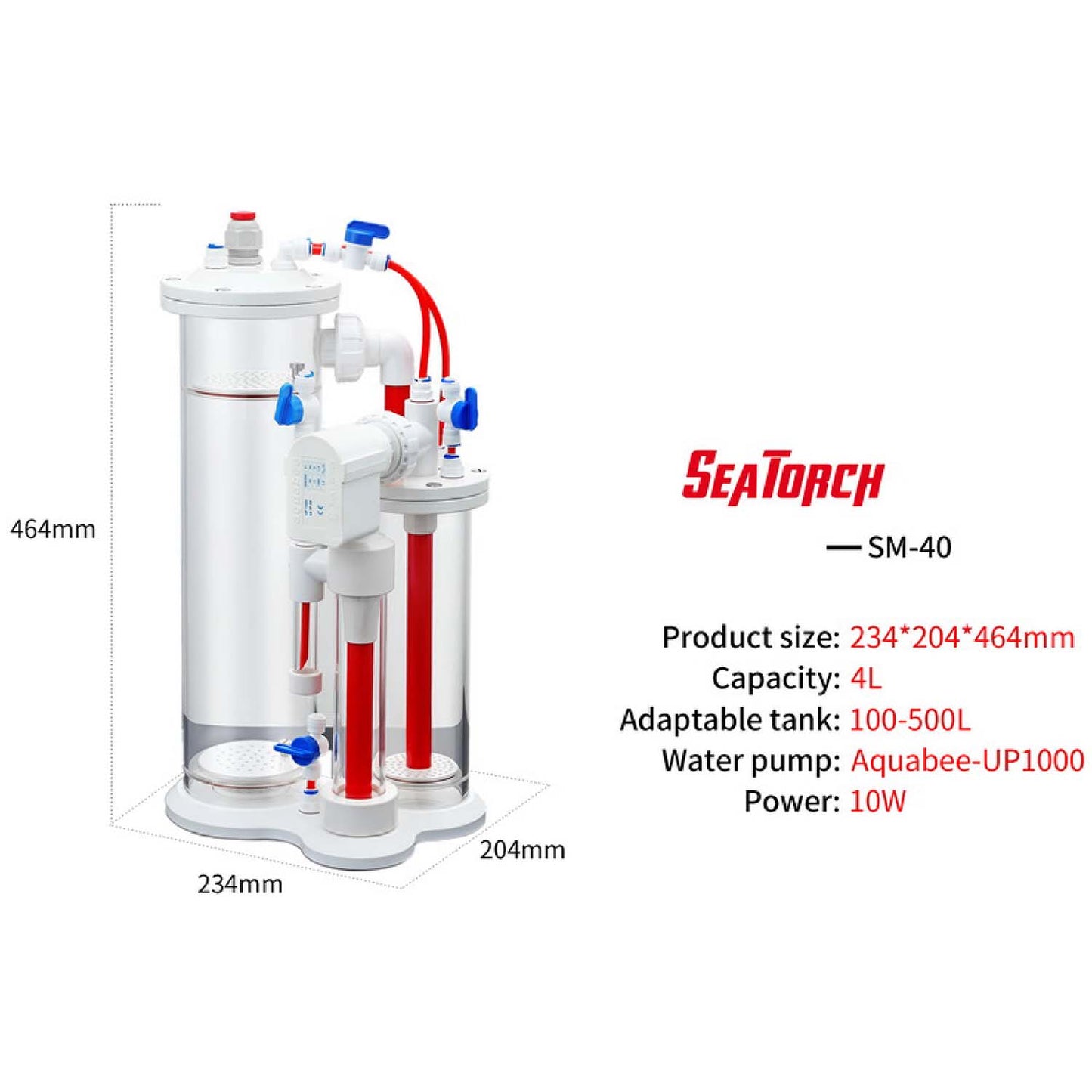Seatorch SM Series Calcium Reactor Marine Source Calcium Anti-coral Tank Sea Tank Coral Bone Titration Super Mixture，SM-40 SM-60 SM-80 SM-120