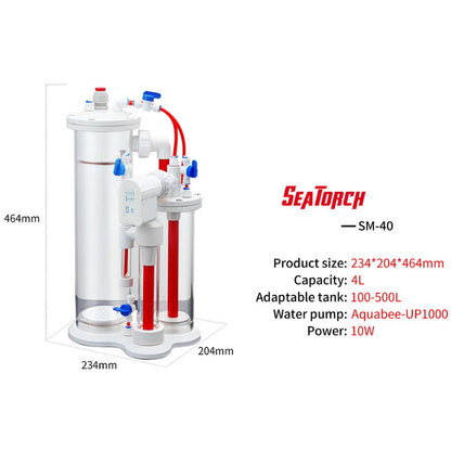 Seatorch SM Series Calcium Reactor Marine Source Calcium Anti-coral Tank Sea Tank Coral Bone Titration Super Mixture，SM-40 SM-60 SM-80 SM-120