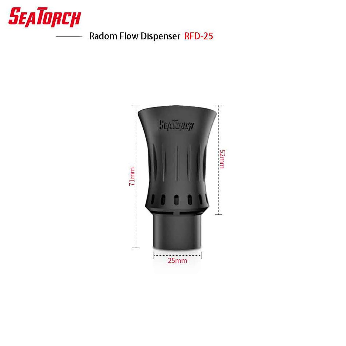 Seatorch Aquarium RFD Series Turbulent Flow Spout - Optimizes Water Movement, Supports Healthy Fish & Plant Life, Corrosion-Resistant Material