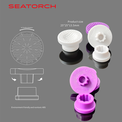 Seatorch FP Series FragPlug Coral Base for Aquariums,Smooth Surface to Avoid Coral Tissue Damage, Easy to Place in Any Reef Tank Layout