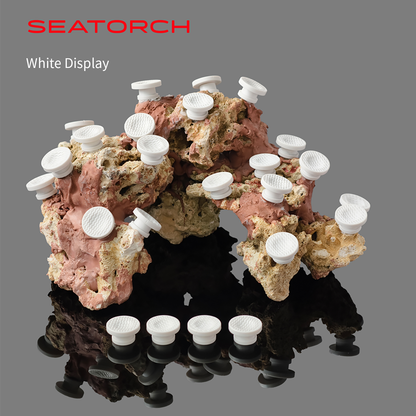 Seatorch FP Series FragPlug Coral Base for Aquariums,Smooth Surface to Avoid Coral Tissue Damage, Easy to Place in Any Reef Tank Layout