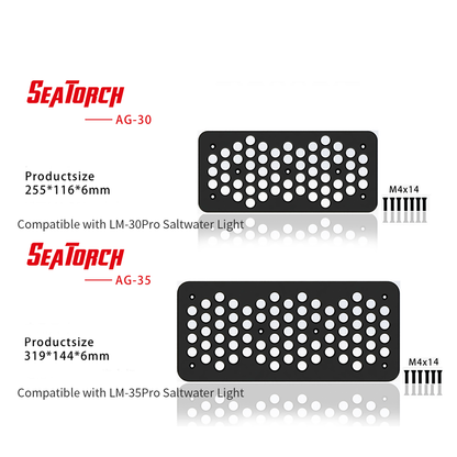 Seatotrch Aquarium AG Series Anti-glare Reflectors Focus Light And Are Suitable For Use With LM Marine Lights To Protect Coral Health