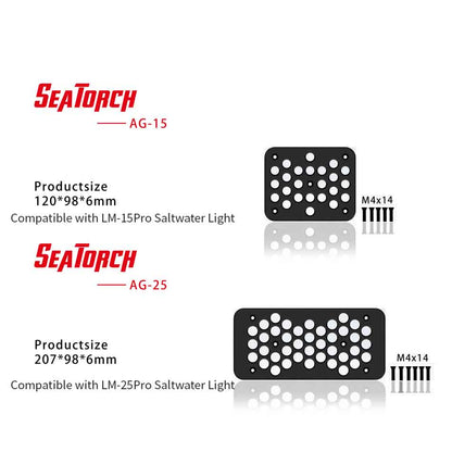 Seatotrch Aquarium AG Series Anti-glare Reflectors Focus Light And Are Suitable For Use With LM Marine Lights To Protect Coral Health
