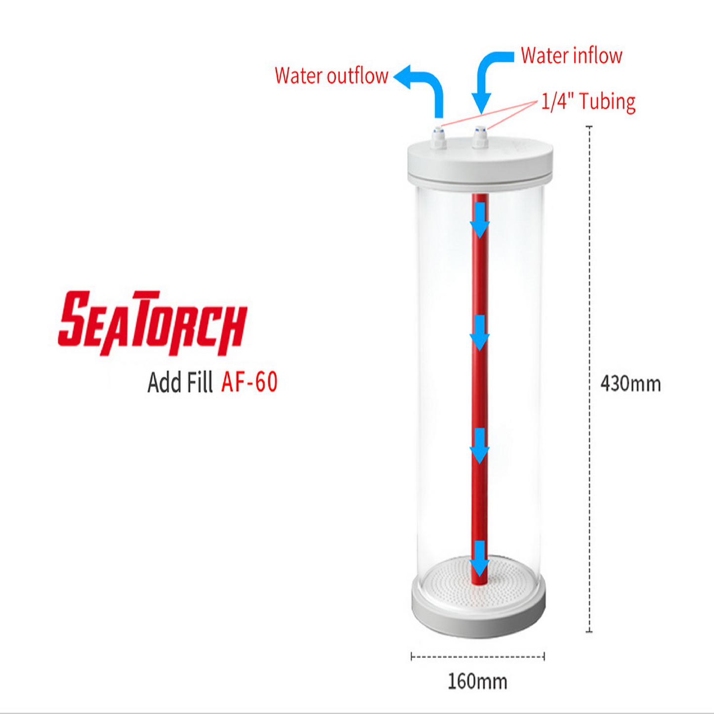 Seatorch Aquarium Tank AF Series Calcium Reactor Second Barrel Increase The PHLevel To Reduce The Impact AF-10 AF-30 AF-60